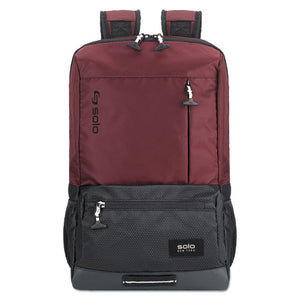 Draft Backpack, 6.25" X 18.12" X 18.12", Nylon, Burgundy