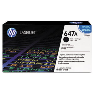 Hp 647a, (ce260a) Black Original Laserjet Toner Cartridge