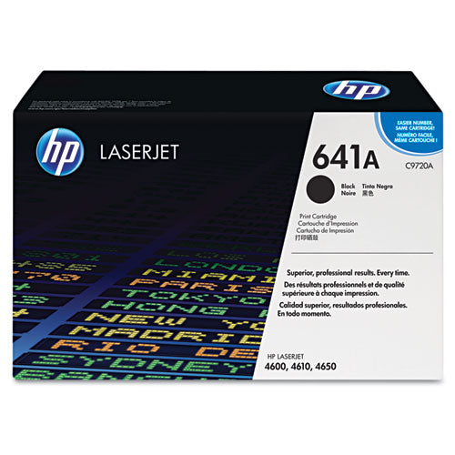 Hp 641a, (c9720a) Black Original Laserjet Toner Cartridge