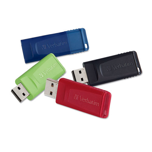 Store 'n' Go Usb Flash Drive, 16 Gb, Assorted Colors, 4-pack