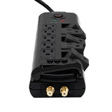 Surge Protector, 10 Outlets, 6 Ft Cord, 2880 Joules, Black