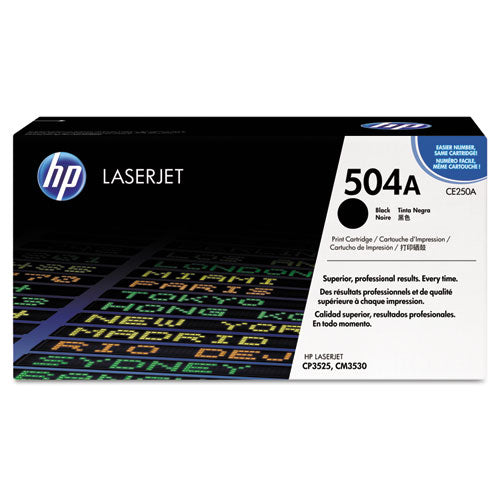 Hp 504a, (ce250a) Black Original Laserjet Toner Cartridge