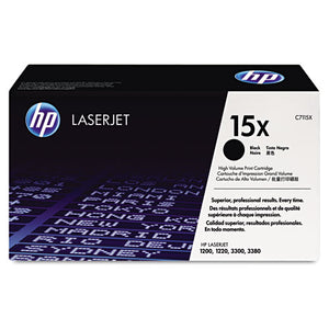 Hp 15x, (c7115x) High-yield Black Original Laserjet Toner Cartridge