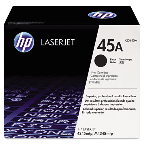 Hp 45a, (q5945a) Black Original Laserjet Toner Cartridge