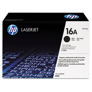 Hp 16a, (q7516a) Black Original Laserjet Toner Cartridge