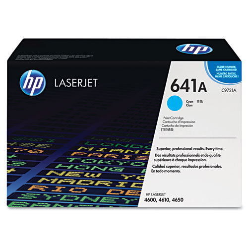 Hp 641a, (c9721a) Cyan Original Laserjet Toner Cartridge