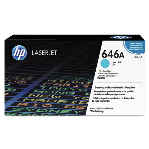 Hp 646a, (cf031a) Cyan Original Laserjet Toner Cartridge