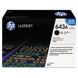 Hp 643a, (q5950a) Black Original Laserjet Toner Cartridge