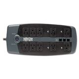 Protect It! Surge Protector, 10 Outlets, 8 Ft Cord, 2395 Joules, Black