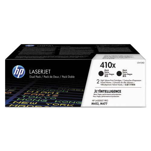 Hp 410x, (cf410x-d) 2-pack High-yield Black Original Laserjet Toner Cartridges