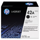 Hp 42a, (q5942a) Black Original Laserjet Toner Cartridge