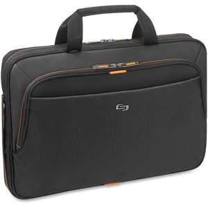 Solo Carrying Case (Briefcase) for 15.6" Notebook - Orange, Black