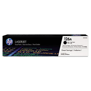 Hp 126a, (ce310a-d) 2-pack Black Original Laserjet Toner Cartridges