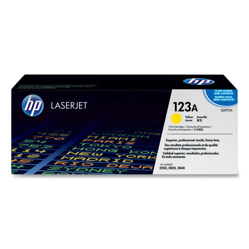 Hp 123a, (q3972a) Yellow Original Laserjet Toner Cartridge