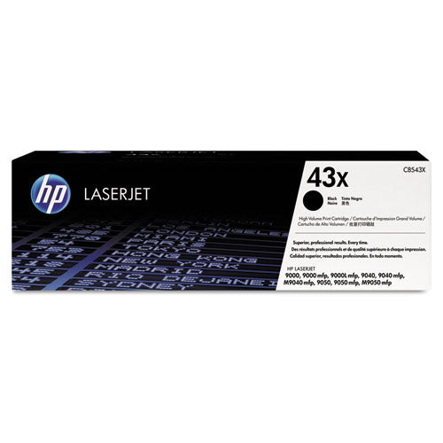 Hp 43x, (c8543x) High-yield Black Original Laserjet Toner Cartridge