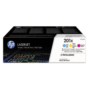 Hp 201x, (cf253x-m) 3-pack High-yield Cyan-magenta-yellow Original Laserjet Toner Cartridges