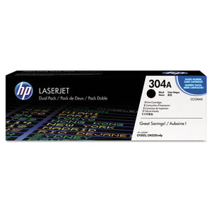 Hp 304a, (cc530a-d) 2-pack Black Original Laserjet Toner Cartridges