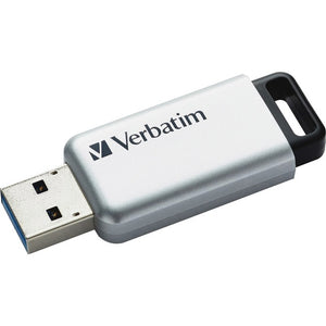 Verbatim 32GB Store 'n' Go Secure Pro USB 3.0 Flash Drive with AES 256 Hardware Encryption - Silver