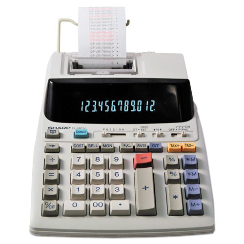 El-1801v Two-color Printing Calculator, Black-red Print, 2.1 Lines-sec