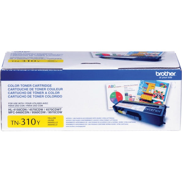 Brother Genuine TN310Y Yellow Toner Cartridge