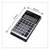 15922 Pocket Calculator, Dual Power, 12-digit Lcd Display