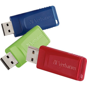 Verbatim 4GB Store 'n' Go USB Flash Drive - 3pk - Red, Green, Blue