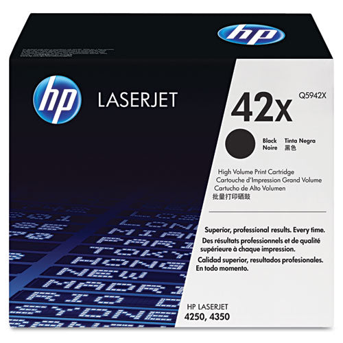 Hp 42x, (q5942x) High-yield Black Original Laserjet Toner Cartridge