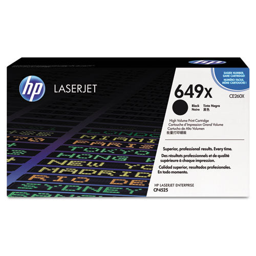 Hp 649x, (ce260x) High-yield Black Original Laserjet Toner Cartridge