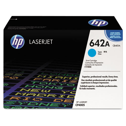 Hp 642a, (cb401a) Cyan Original Laserjet Toner Cartridge