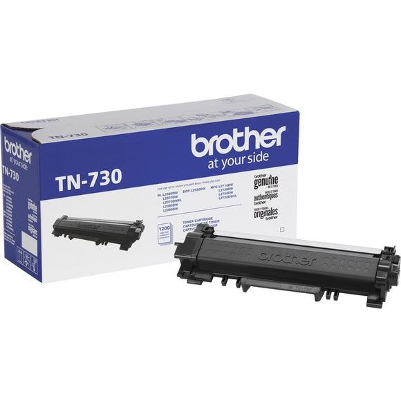 Brother Genuine TN-730 Toner Cartridge - Black