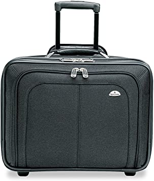 Mobile Office Rolling Notebook Case, Nylon, 17 1/2 x 9 x 14, Black