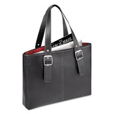 Classic Tote, 15.6", 13 3/4" x 17 1/2" x 3 3/4", Black/Red