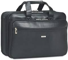 Classic Smart Strap Briefcase, 16", 17 1/2" x 5 1/2" x 12", Black